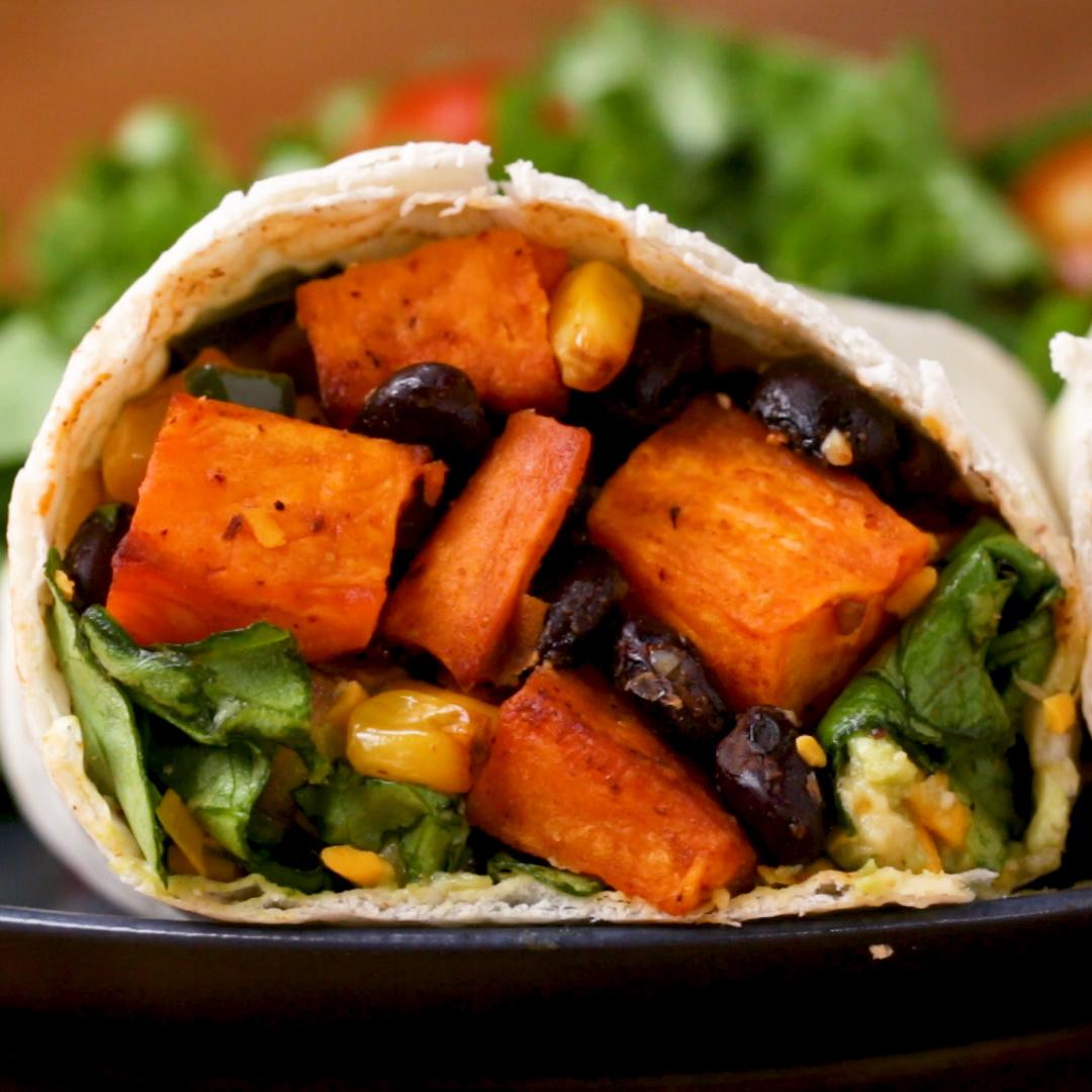 Homemade Sweet Potato Black Bean Burritos: Fresh & Hearty Flavor